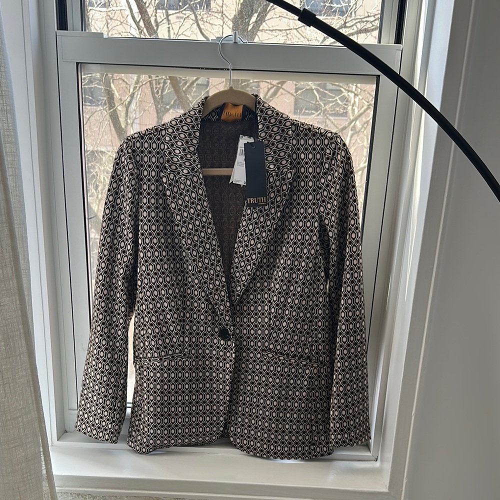 Geometric Patterned Women's Blazer brand new